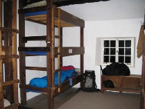 The upstairs bunk room