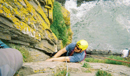 Steve on Urizon Baggy Point.